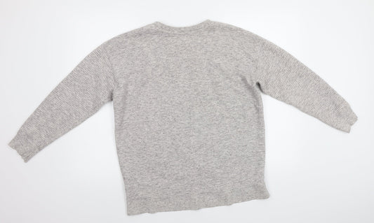 New Look Womens Grey   Pullover Sweatshirt Size 10