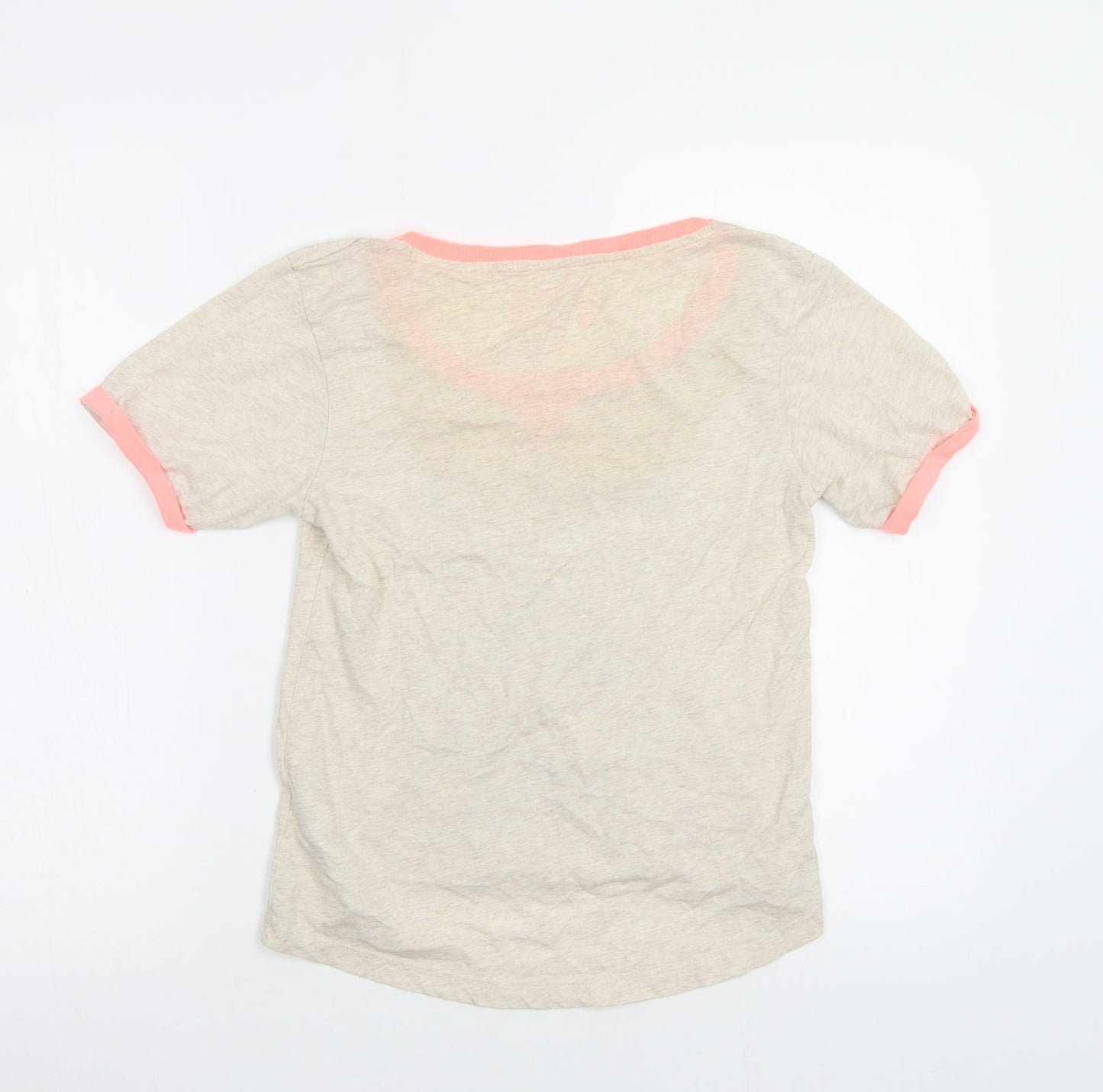 Primark Girls Beige   Basic T-Shirt Size S  - Mermaid
