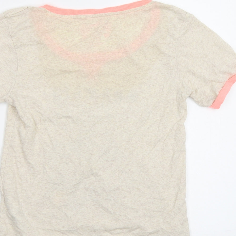 Primark Girls Beige   Basic T-Shirt Size S  - Mermaid