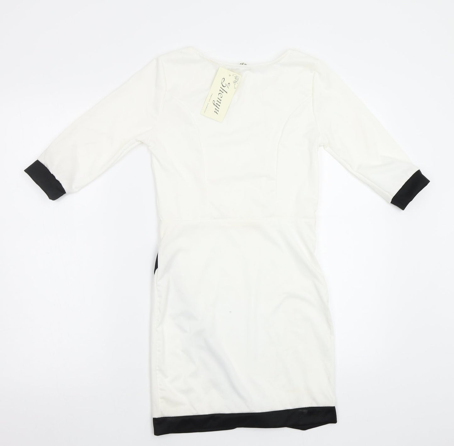 Shenyu Womens White   Bodycon  Size S