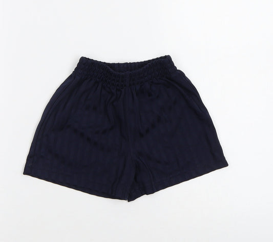 George Boys Blue Striped  Sweat Shorts Size 3-4 Years