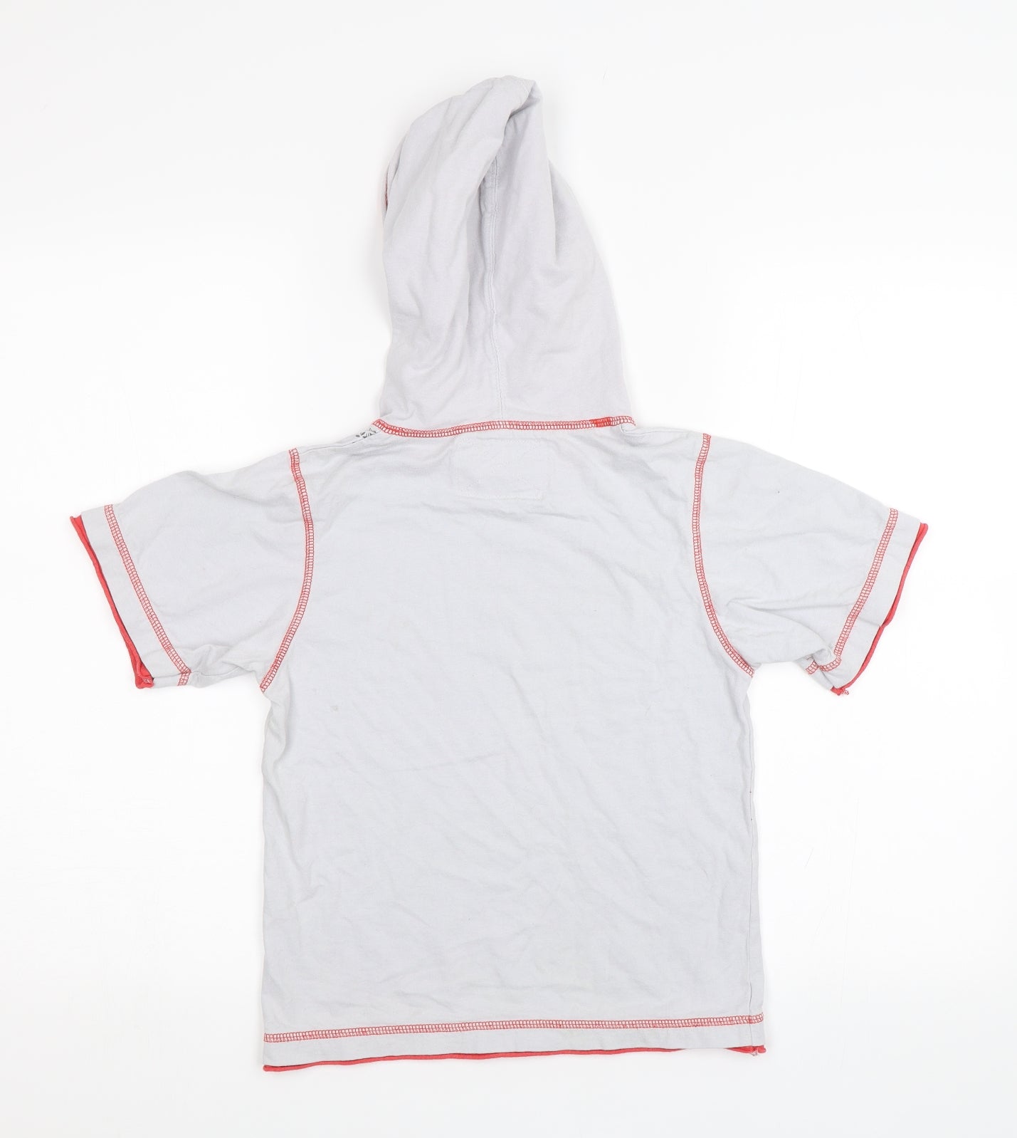 Dudeskin Boys Grey   Basic T-Shirt Size 6-7 Years