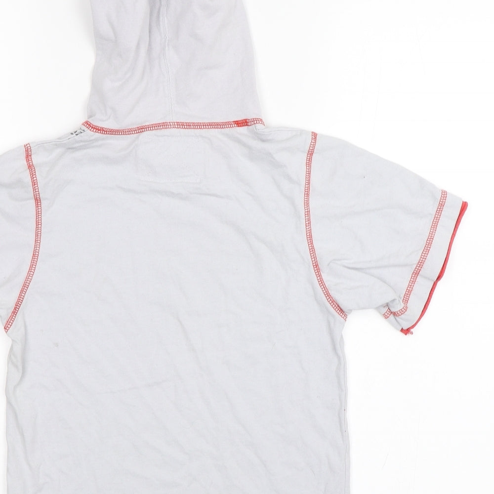Dudeskin Boys Grey   Basic T-Shirt Size 6-7 Years
