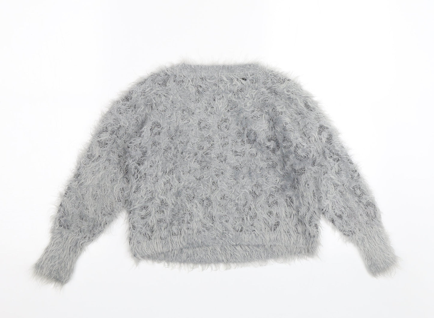 M&S Girls Grey   Pullover Jumper Size 8-9 Years
