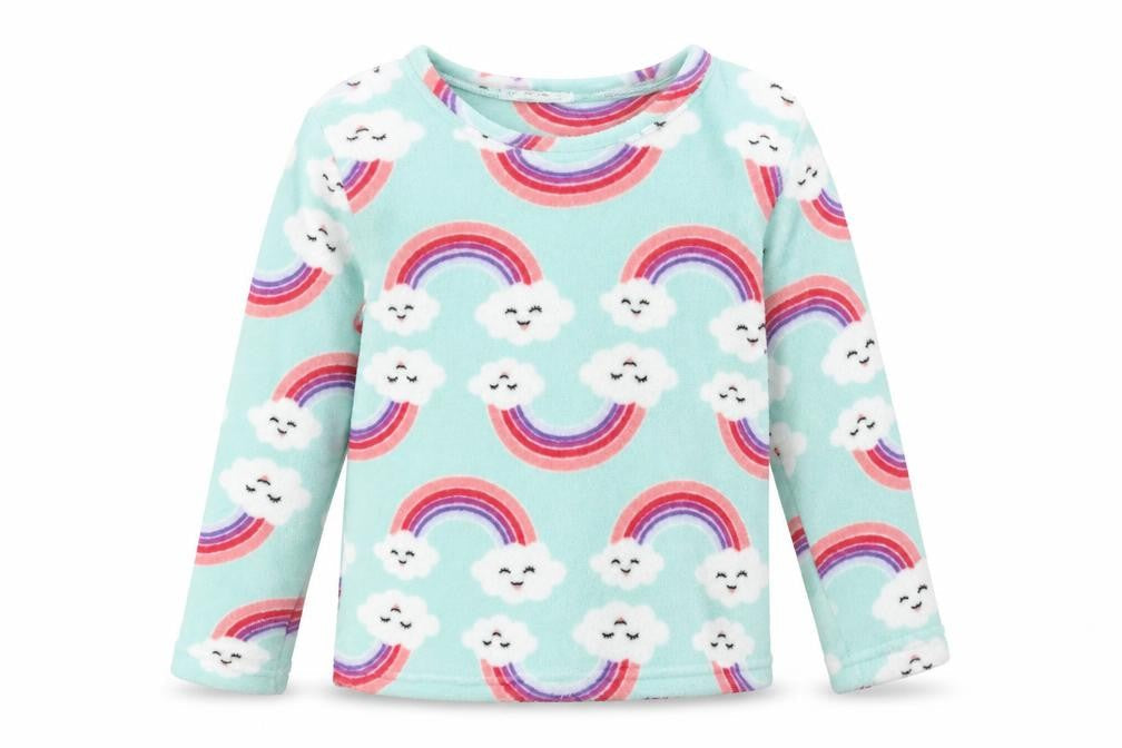 Just Like You Girls Blue Solid  Top Pyjama Top Size 10-11 Years