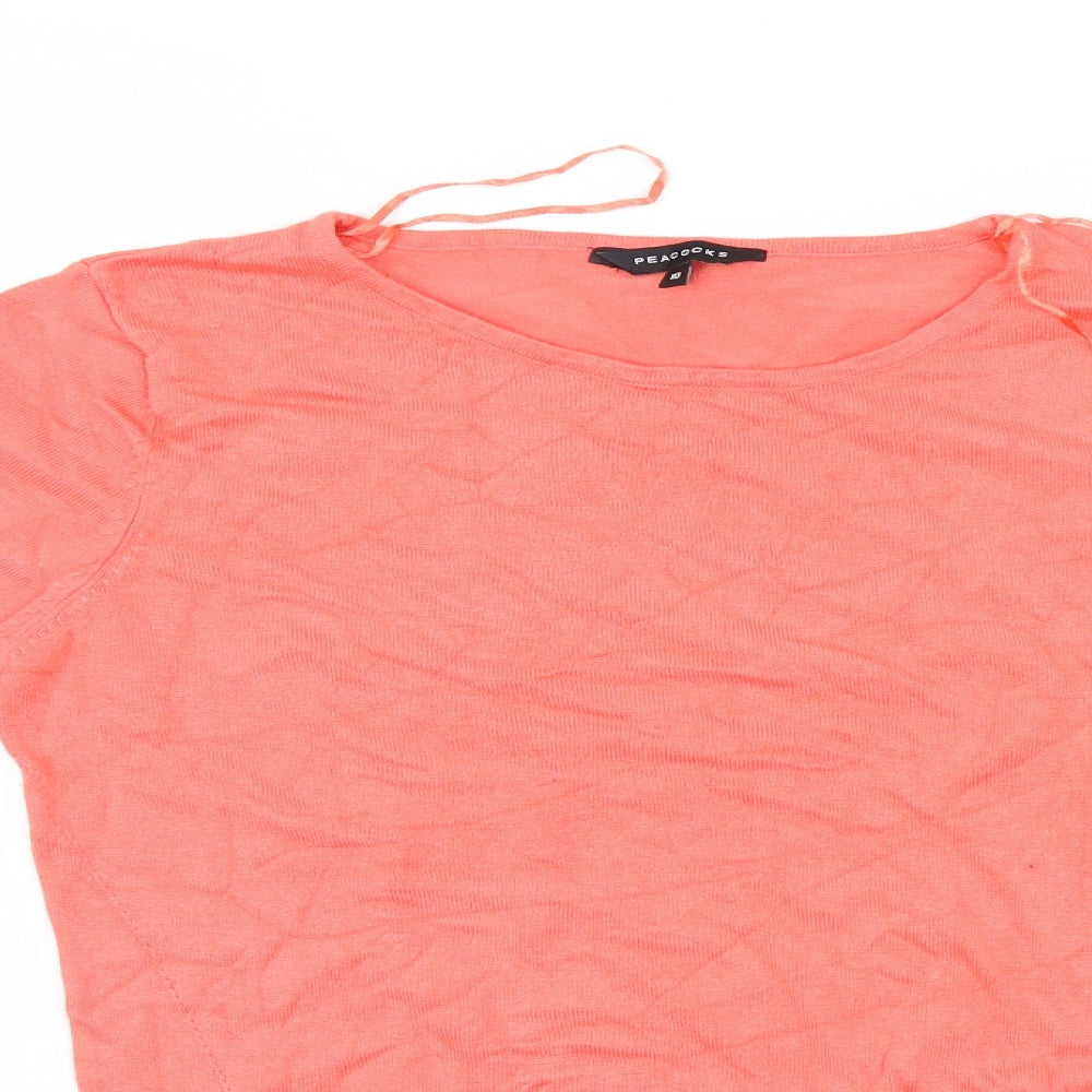 Peacocks Womens Orange   Pullover Jumper Size 10