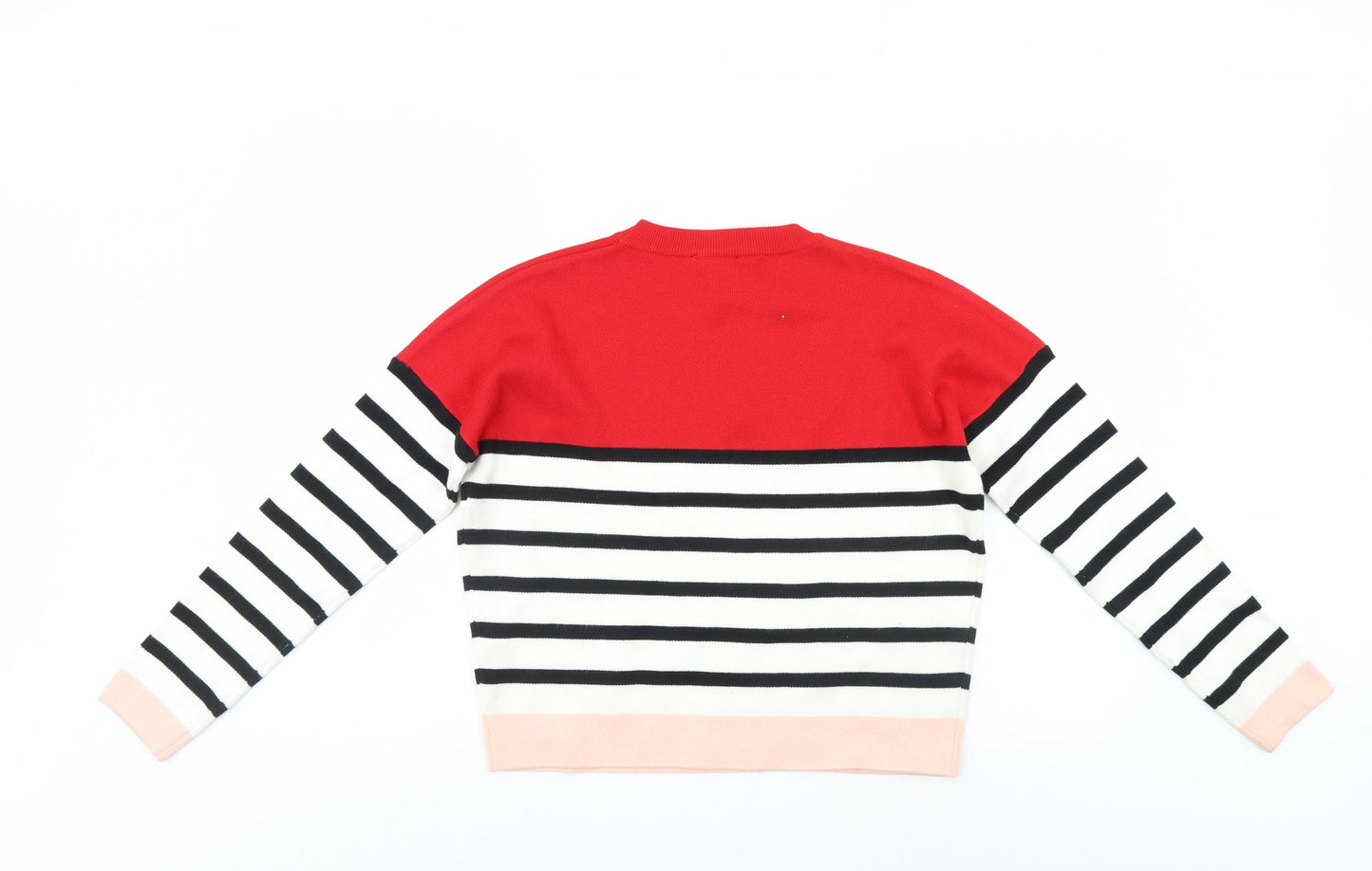 New Look Womens Multicoloured Striped  Henley Jumper Size S