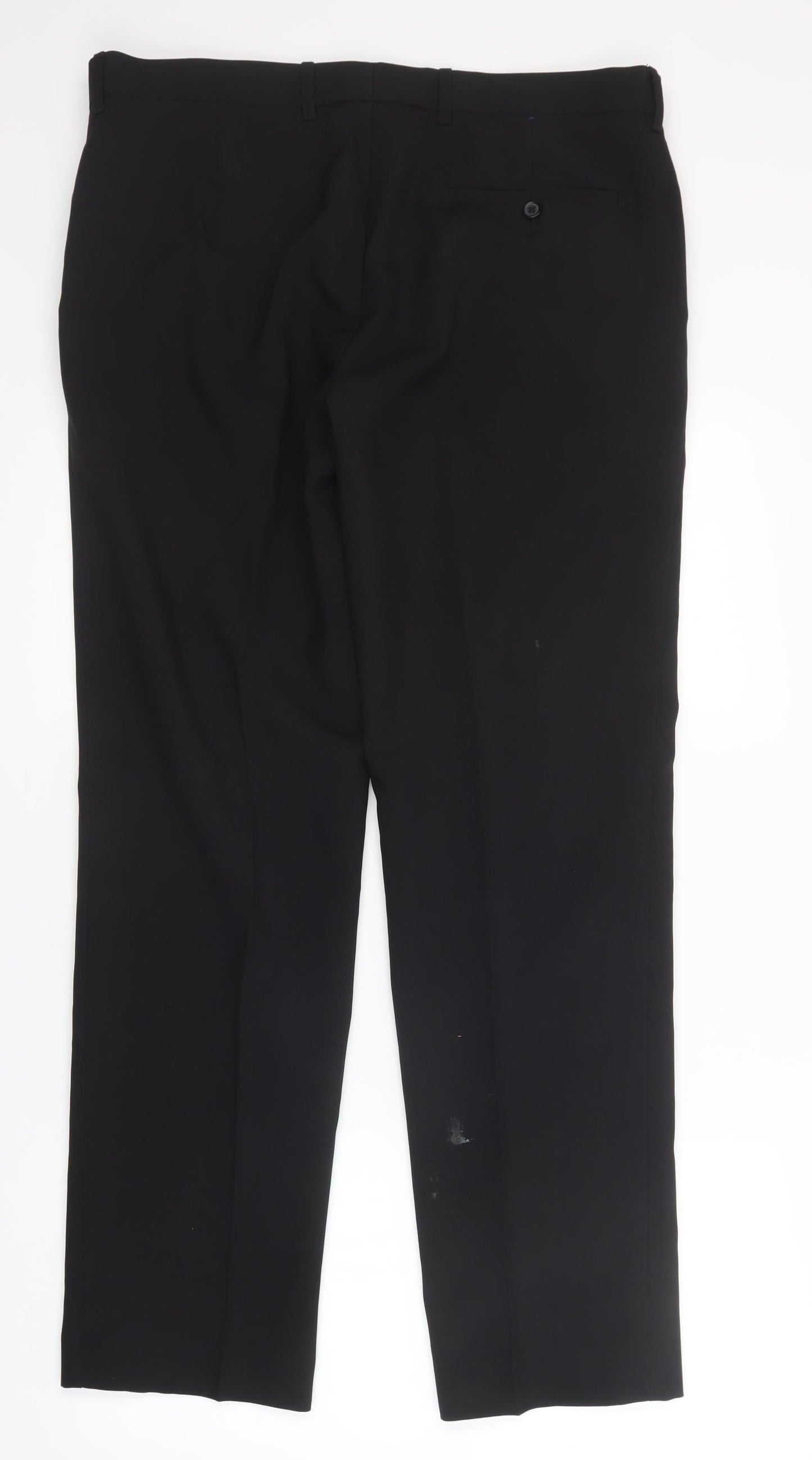 tailor & cutter Mens Black   Trousers  Size 34 in L31 in