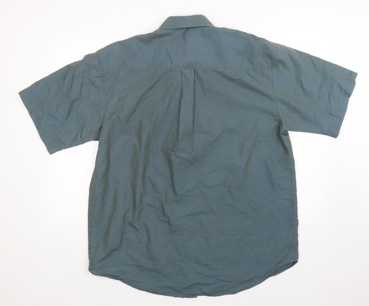designed for t  Mens Green    Button-Up Size L