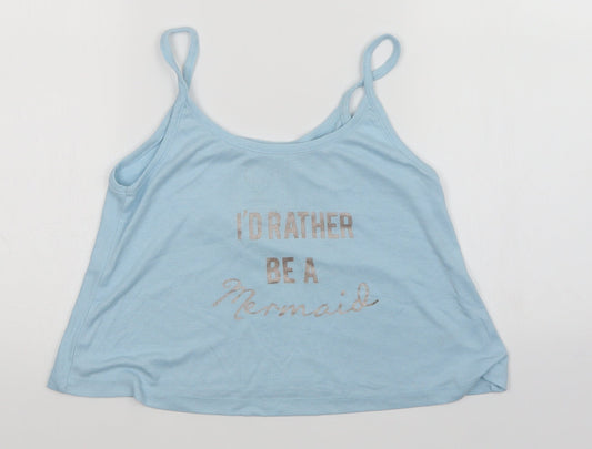 boux Womens Blue   Top Pyjama Top Size 8