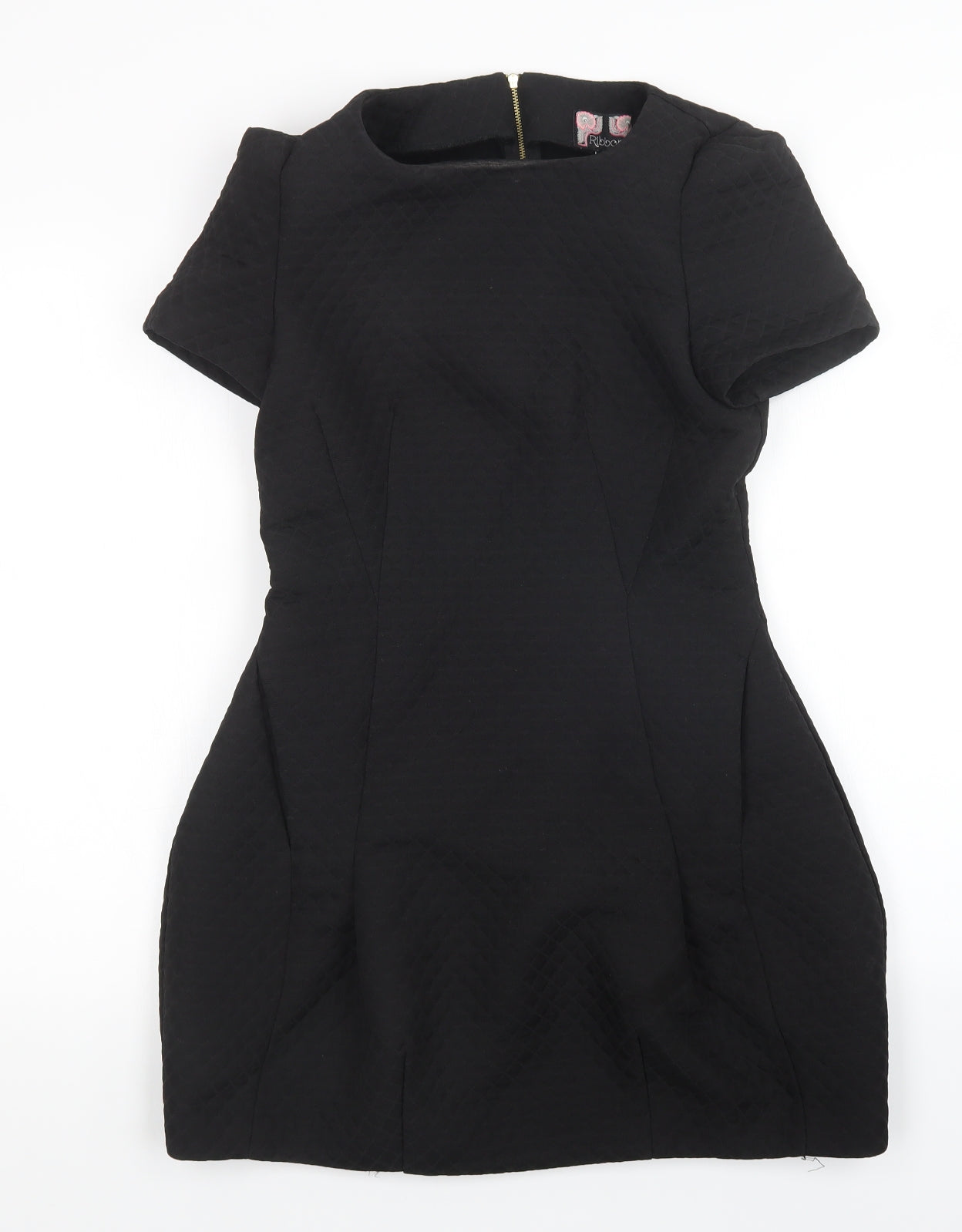 ribbon Womens Black   Tunic Jumper Size 8