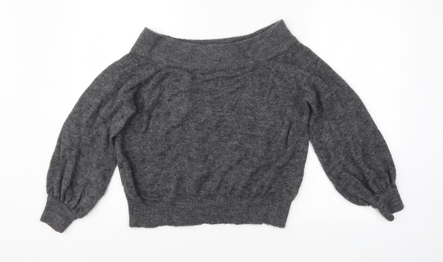 H&M Womens Grey   Pullover Jumper Size M