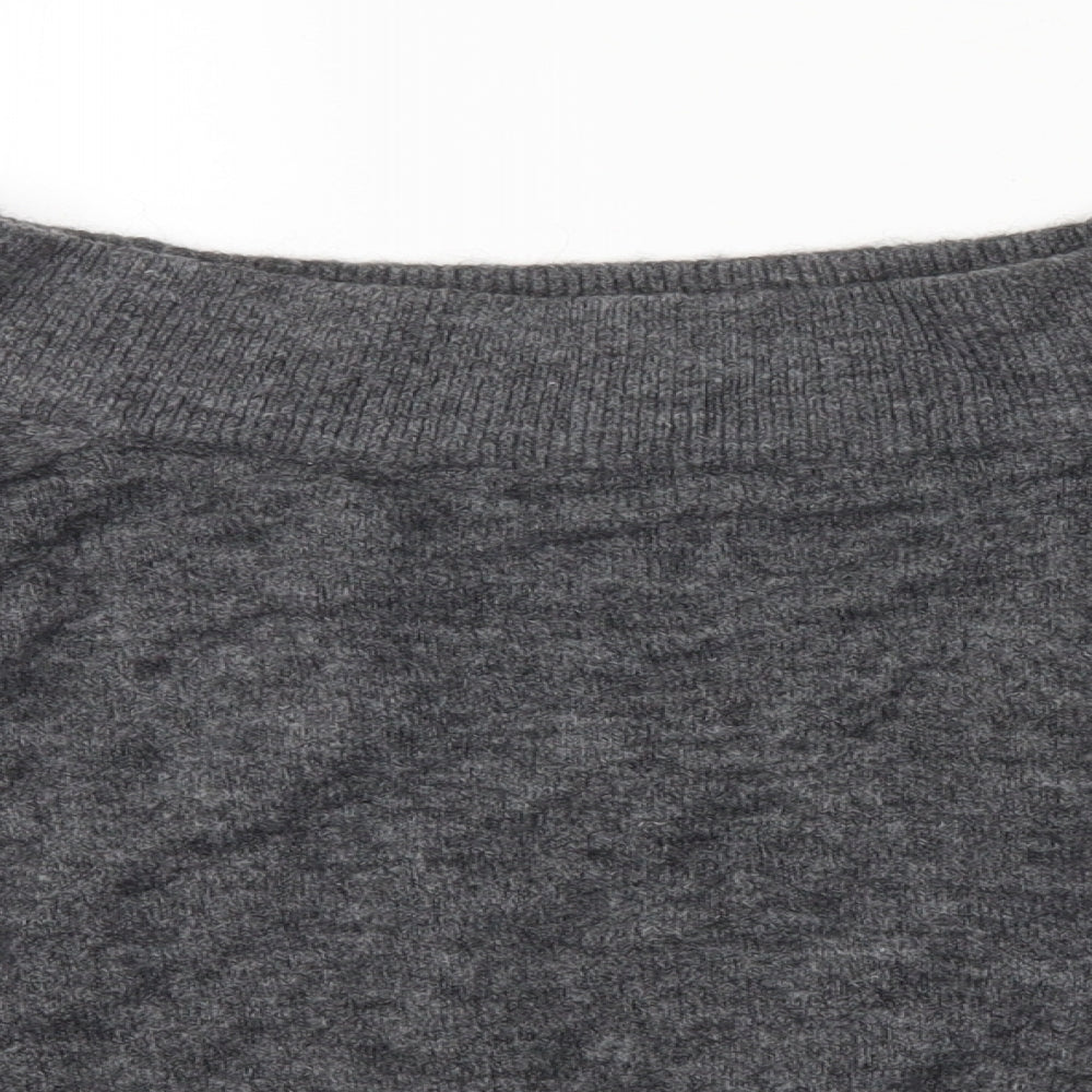 H&M Womens Grey   Pullover Jumper Size M