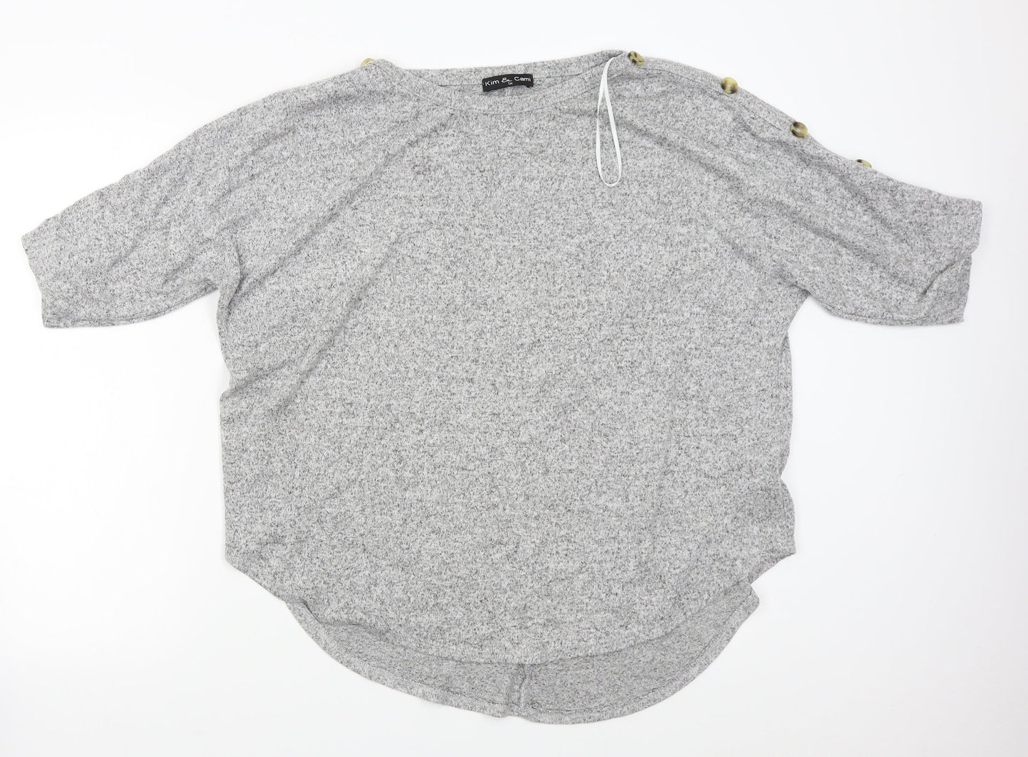 Kim & Cami Womens Grey   Pullover Jumper Size XL