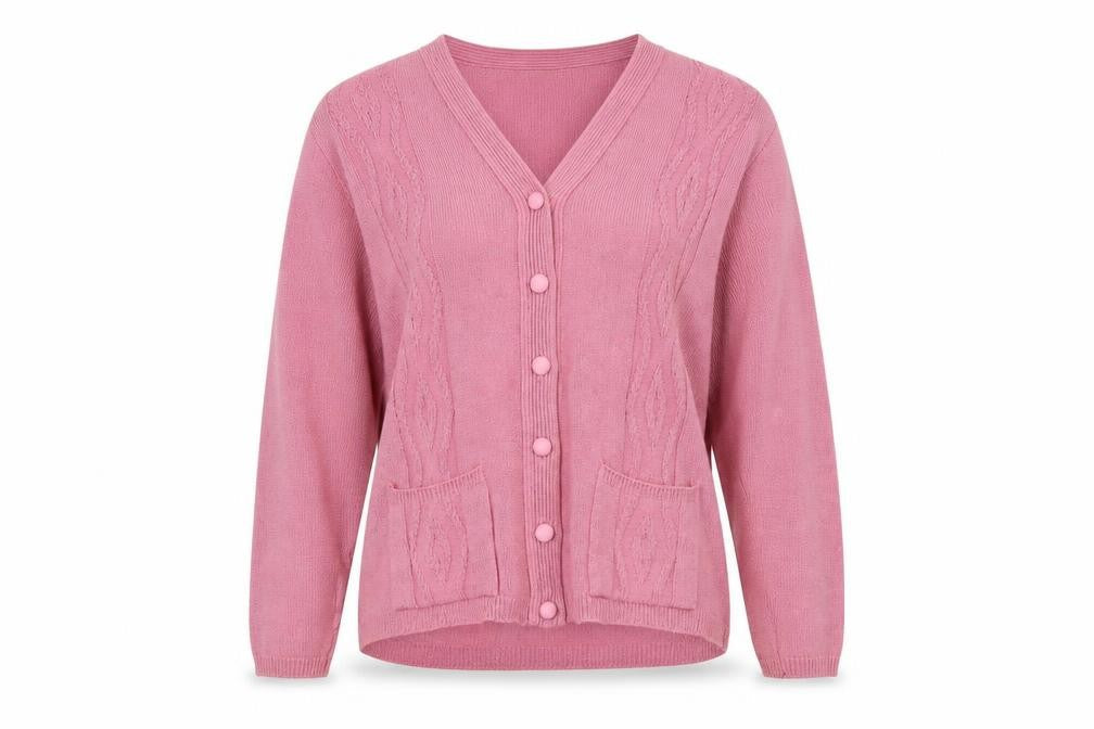 cARE Womens Pink   Cardigan Jumper Size M