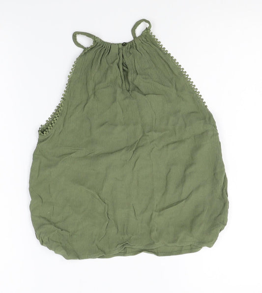 H&M Womens Green   Basic Tank Size 6
