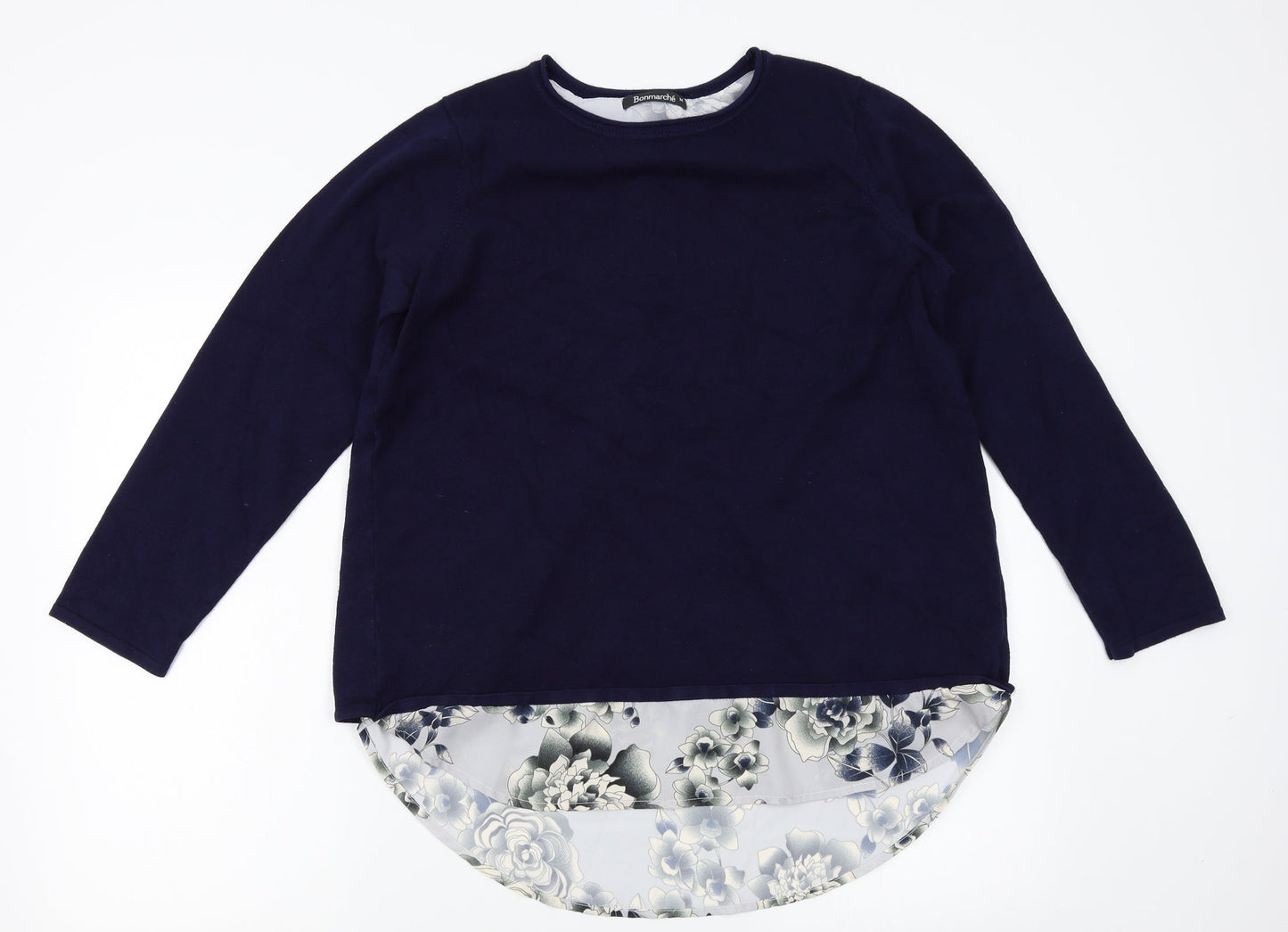 Bonmarche Womens Blue   Pullover Jumper Size M  - shirt insert