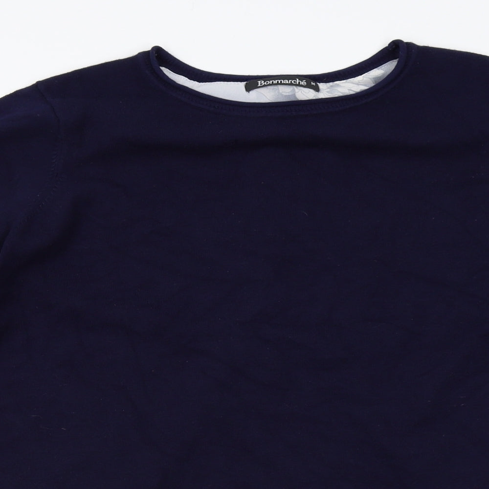 Bonmarche Womens Blue   Pullover Jumper Size M  - shirt insert