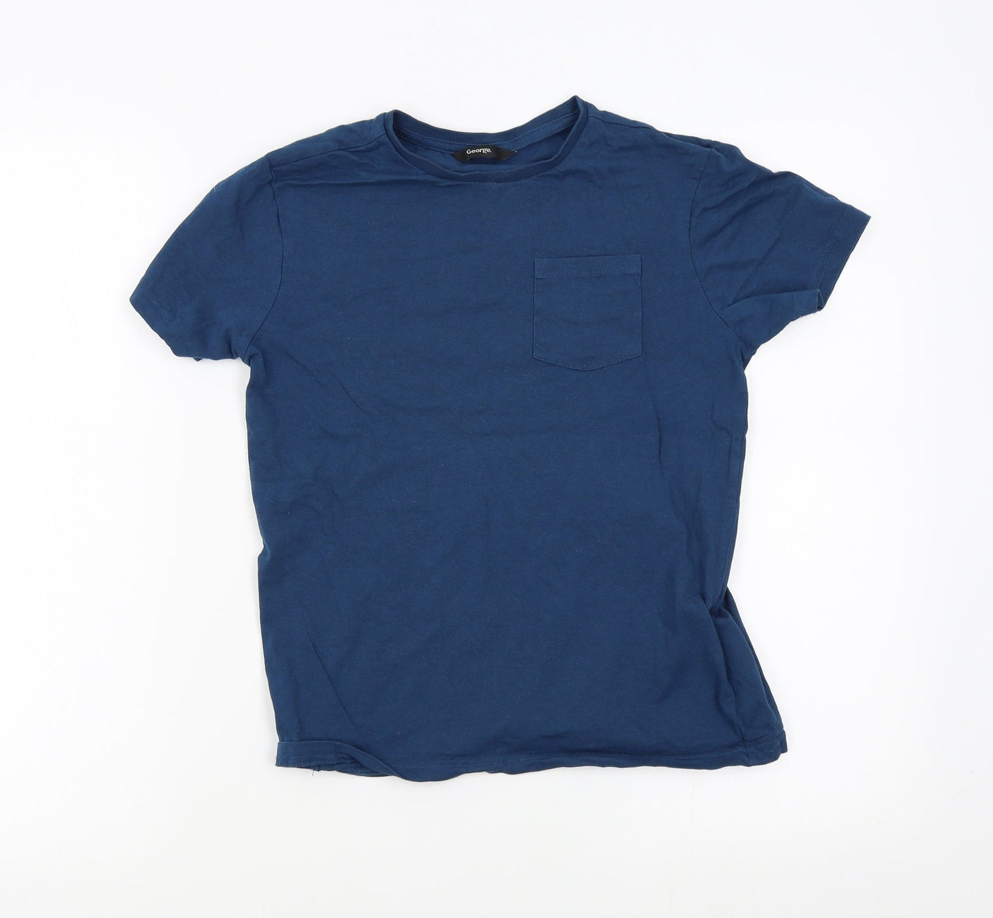 George Boys Blue   Basic T-Shirt Size 10-11 Years