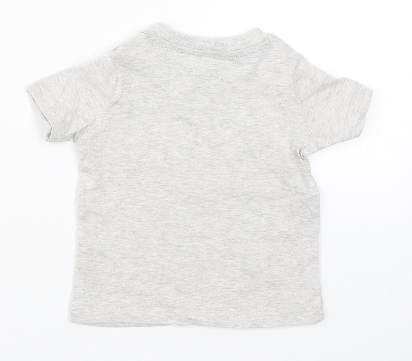 Fred & Flo Boys Grey   Basic T-Shirt Size 3-6 Months  - Mummy's Little Tiny Dribbler Football