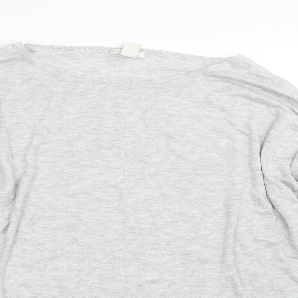 H&M Womens Grey  Knit Pullover Jumper Size L