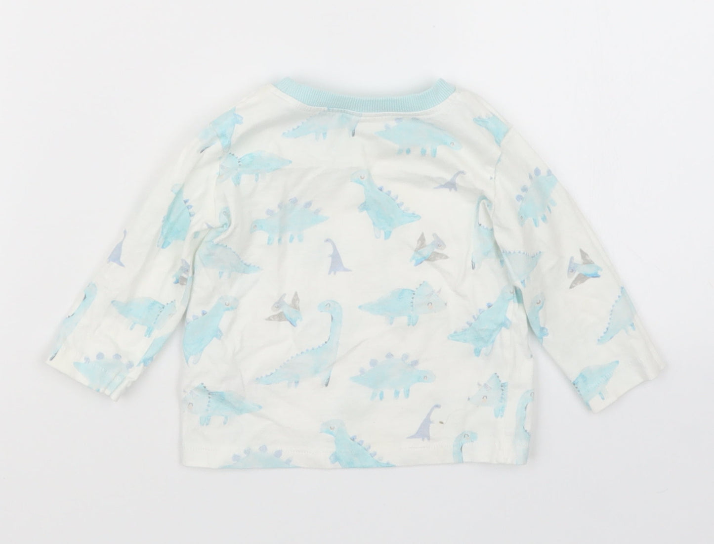 George Boys Blue Geometric  Basic T-Shirt Size 3-6 Months