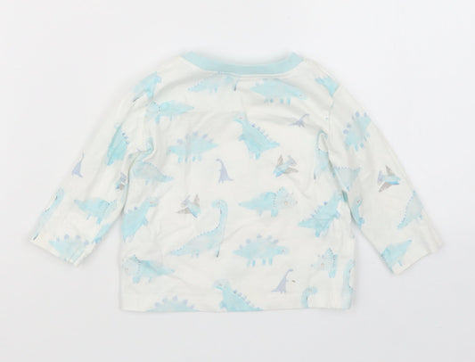 George Boys Blue Geometric  Basic T-Shirt Size 3-6 Months