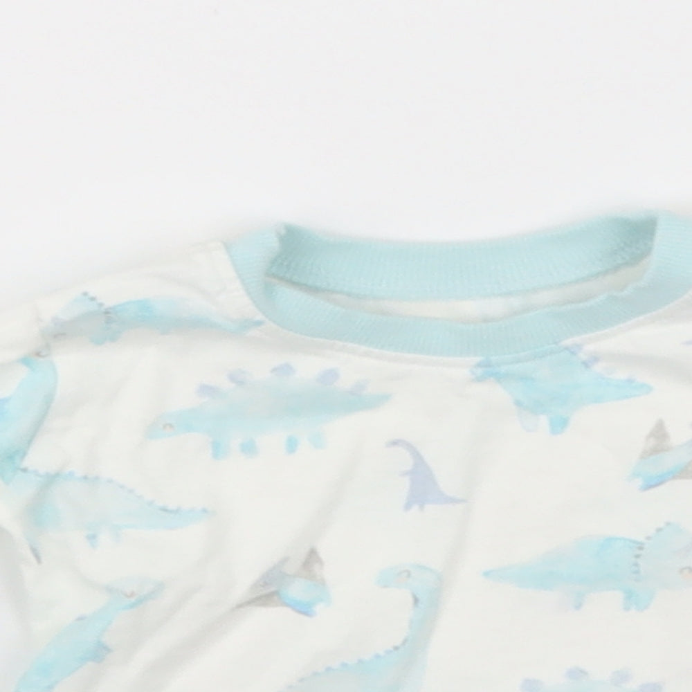 George Boys Blue Geometric  Basic T-Shirt Size 3-6 Months