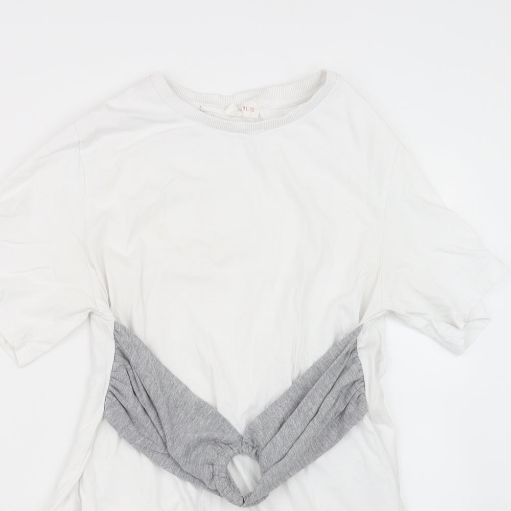 Urban Bliss Womens White   Basic T-Shirt Size 14