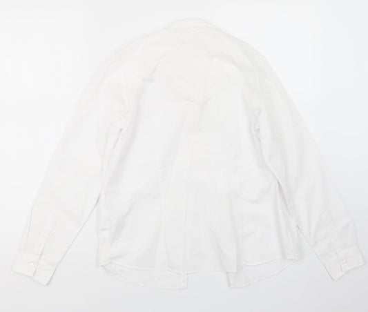 George Boys White   Basic Button-Up Size 13-14 Years