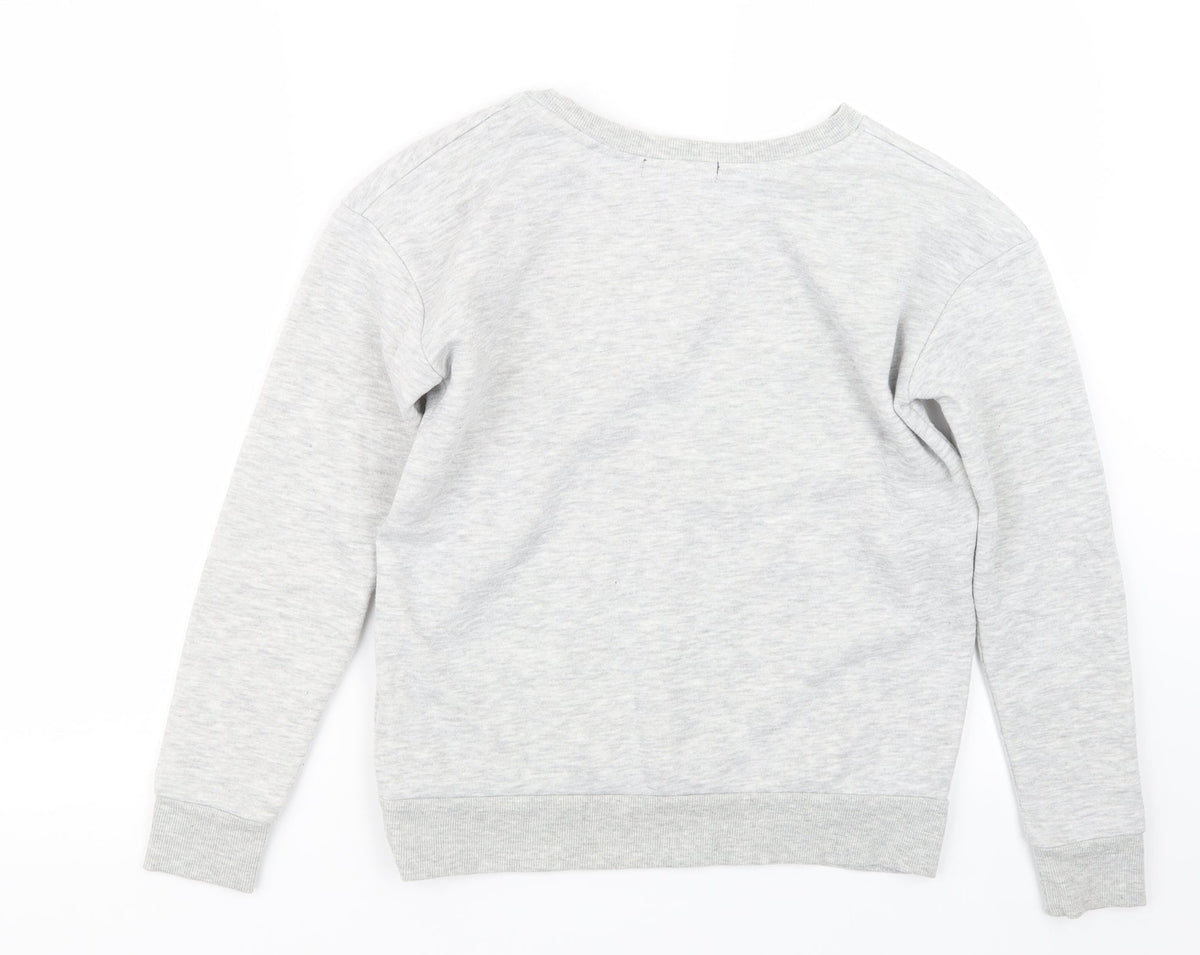 Back view of Atmosphere women’s grey jumper, size UK 6