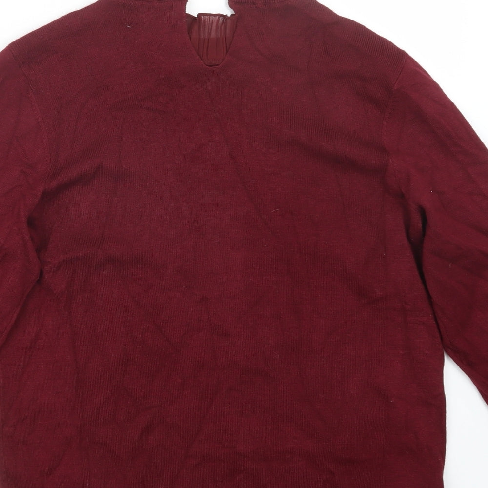 Papaya Womens Red   Pullover Jumper Size 14