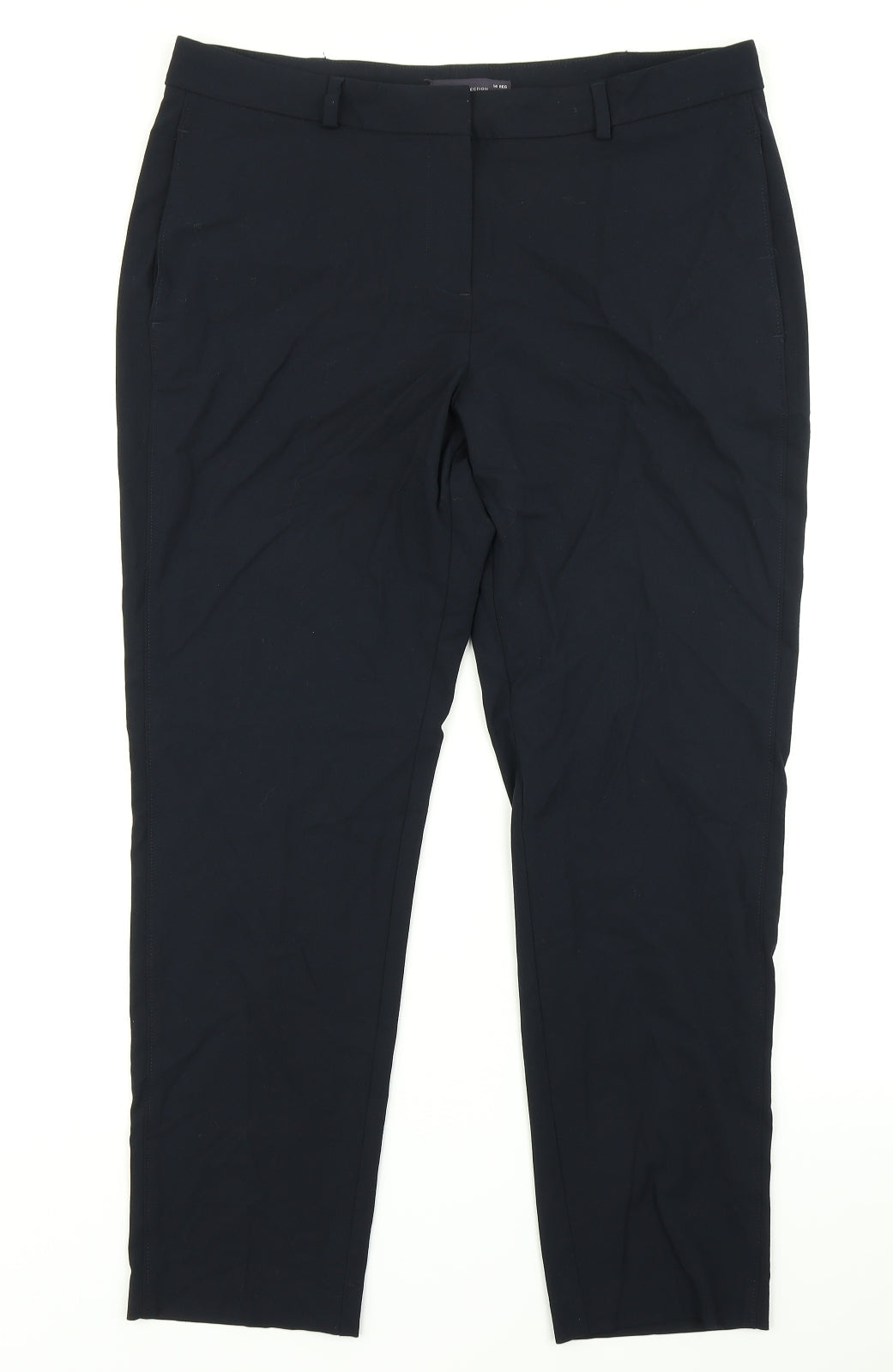 M&S Collection Womens Blue   Dress Pants Trousers Size 14 L24 in