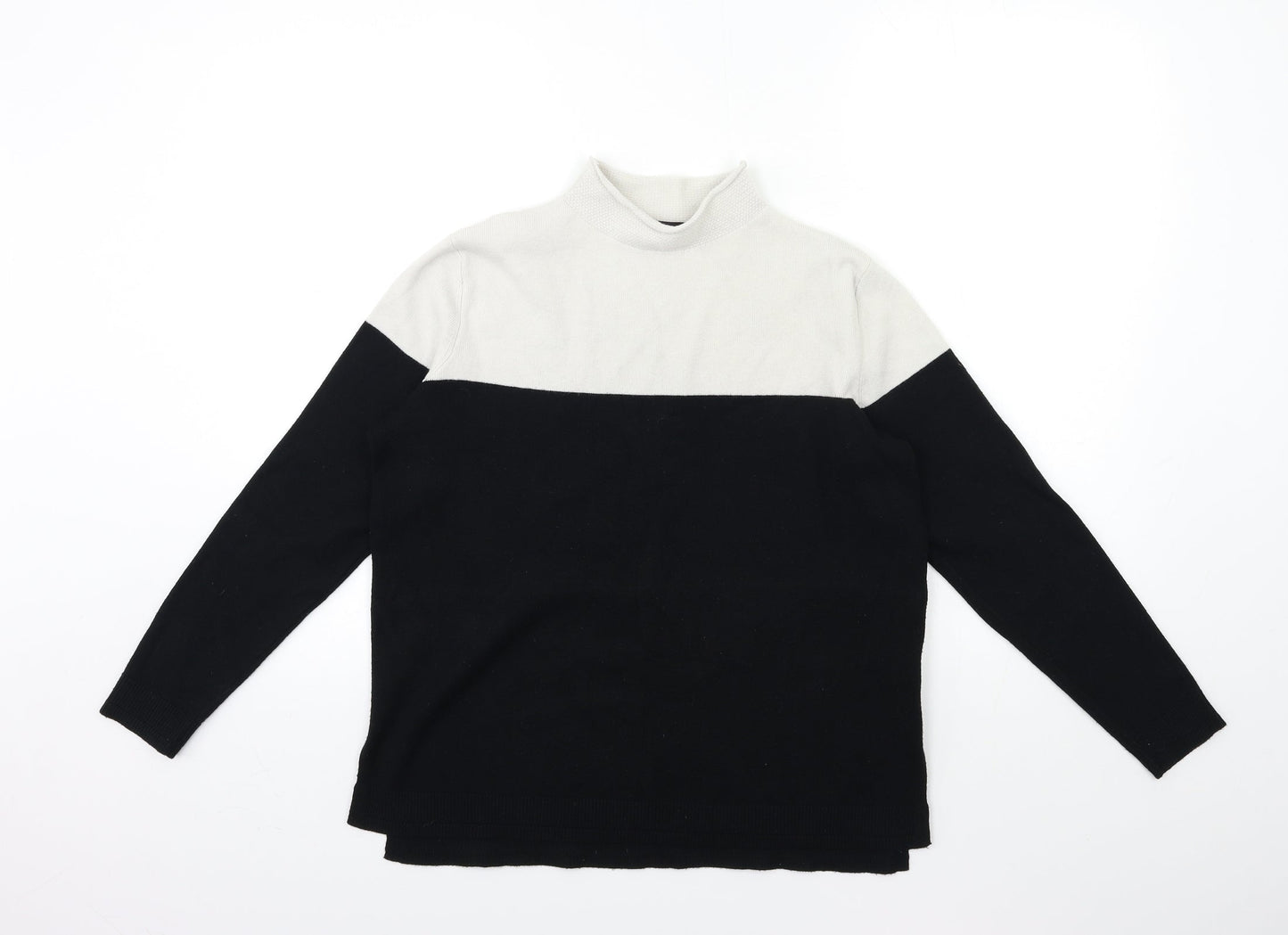 Marks and Spencer Womens Black  Knit Pullover Jumper Size 12
