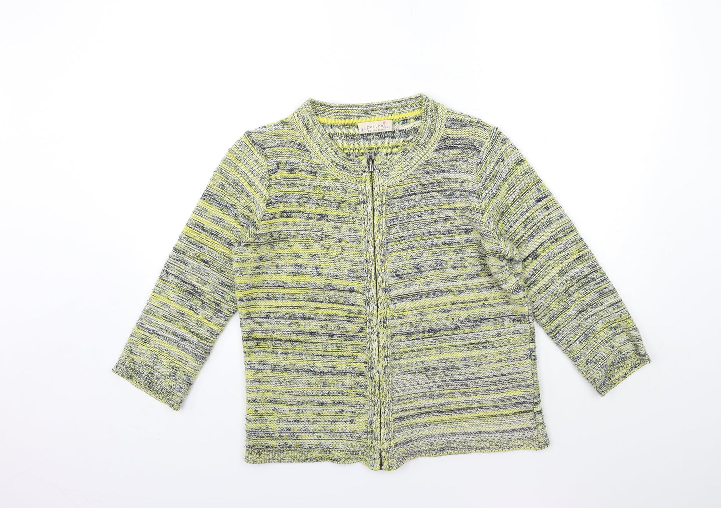 Marks and Spencer Womens Yellow  Knit Cardigan Jumper Size 12