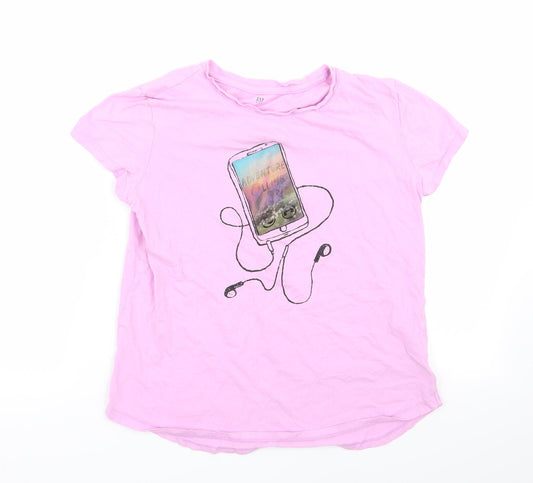 Gap Girls Pink   Basic T-Shirt Size 2XL