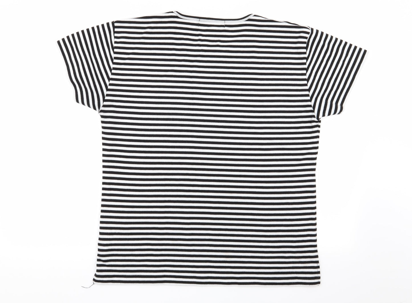 donna lewis Womens Multicoloured Striped  Basic T-Shirt Size XL