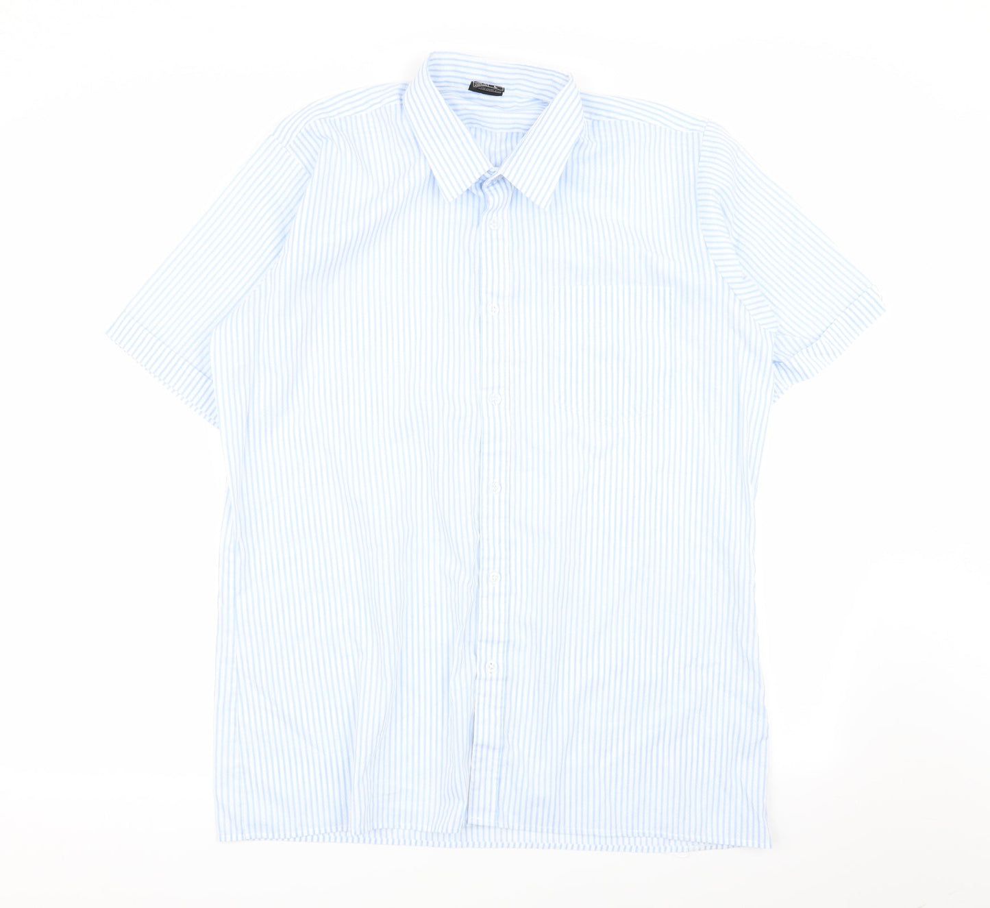 d amigo Mens Multicoloured Striped   Button-Up Size L