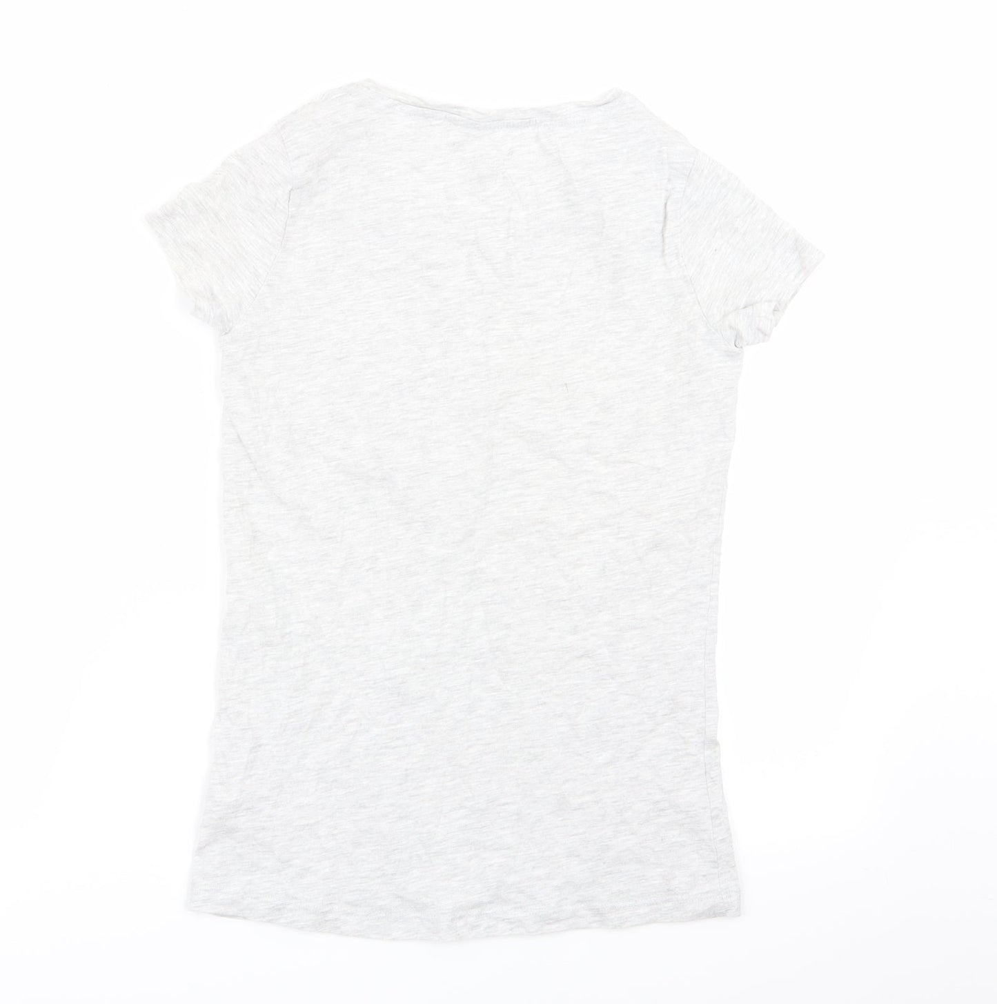 F&F Womens Grey Solid  Top Pyjama Top Size 6