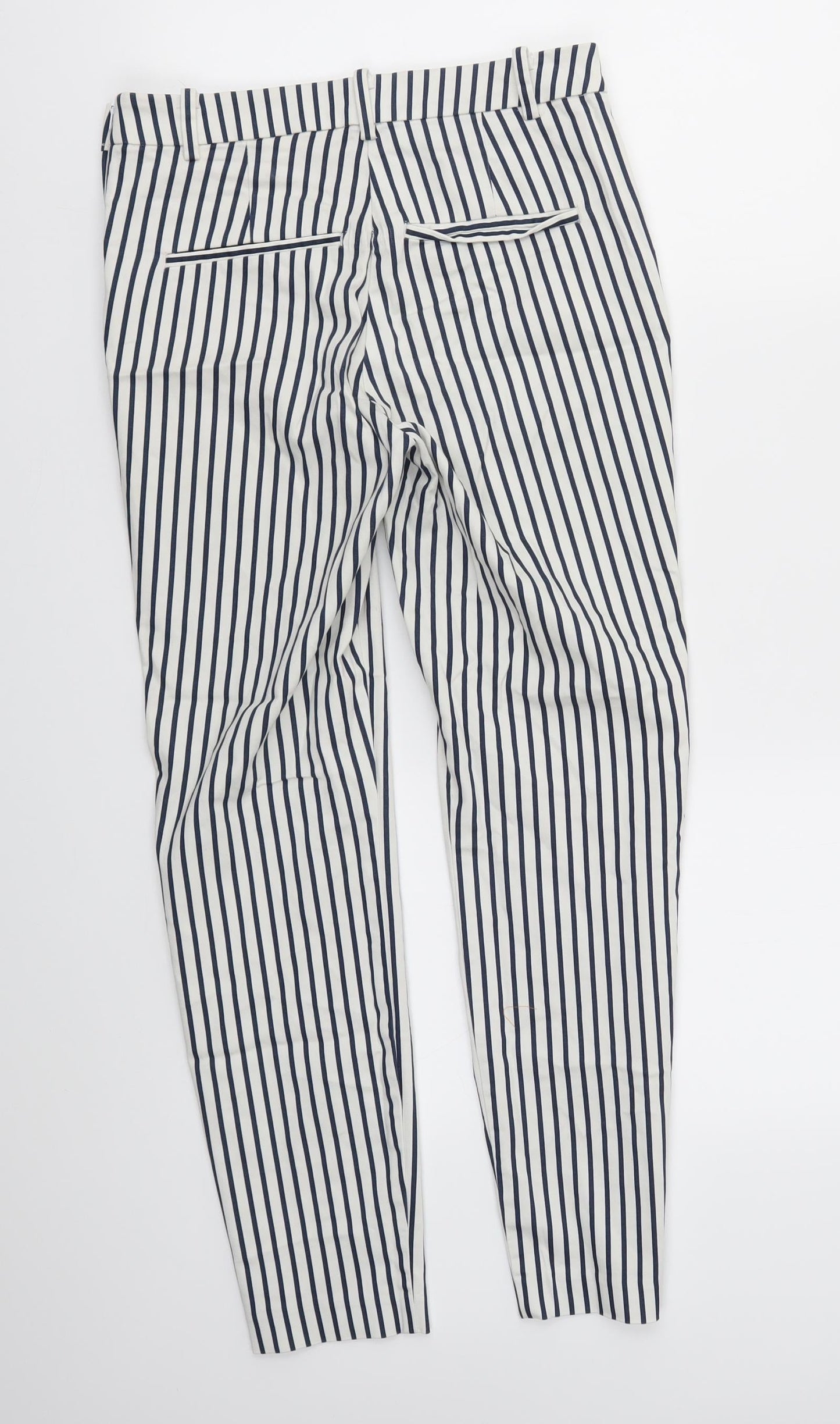 H&M Womens Multicoloured Striped  Trousers  Size 6 L26 in