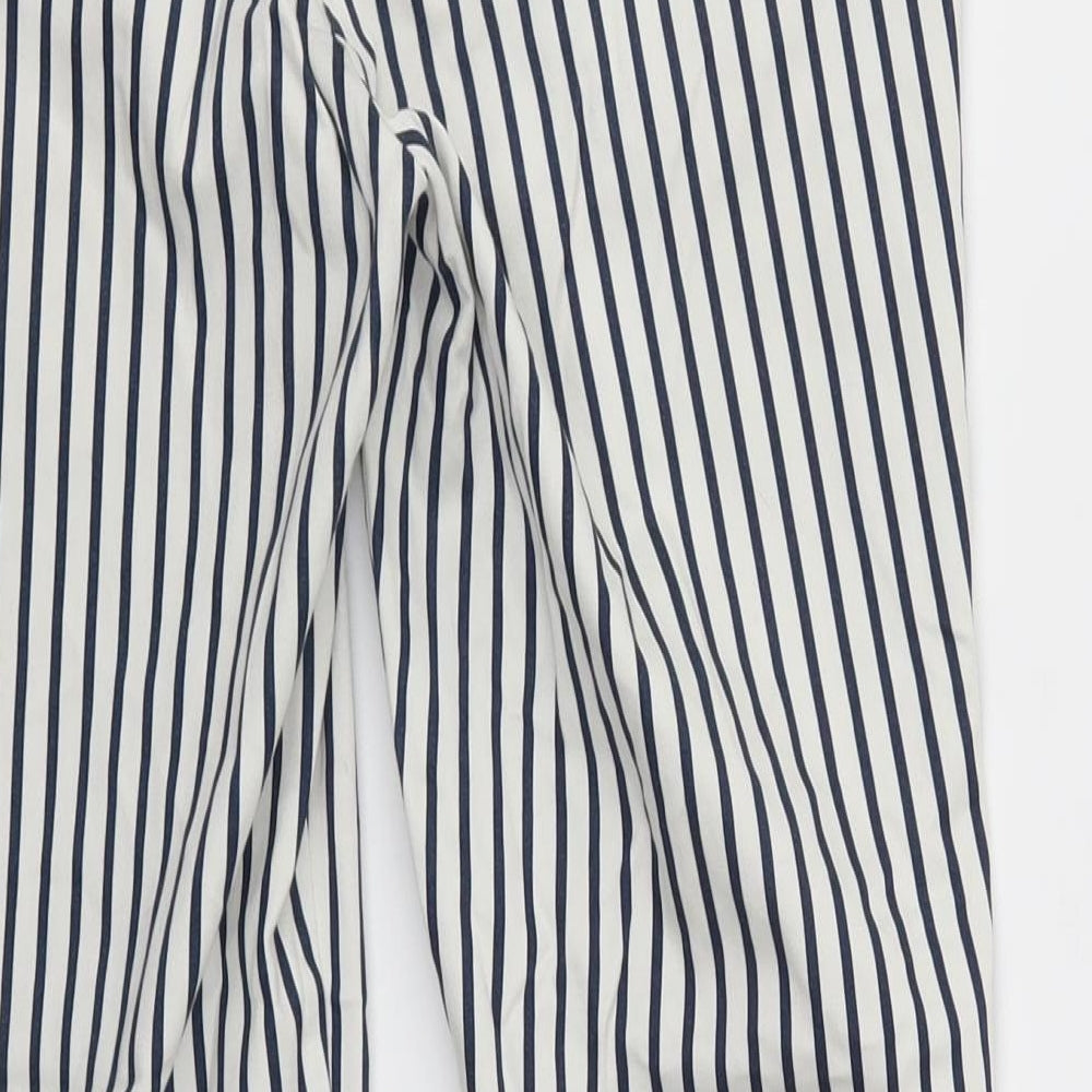 H&M Womens Multicoloured Striped  Trousers  Size 6 L26 in