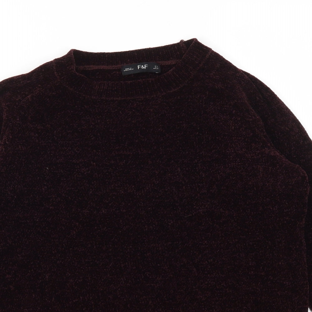 F&F Womens Purple   Pullover Jumper Size 6