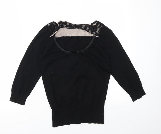 Oasis Womens Black   Basic T-Shirt Size S