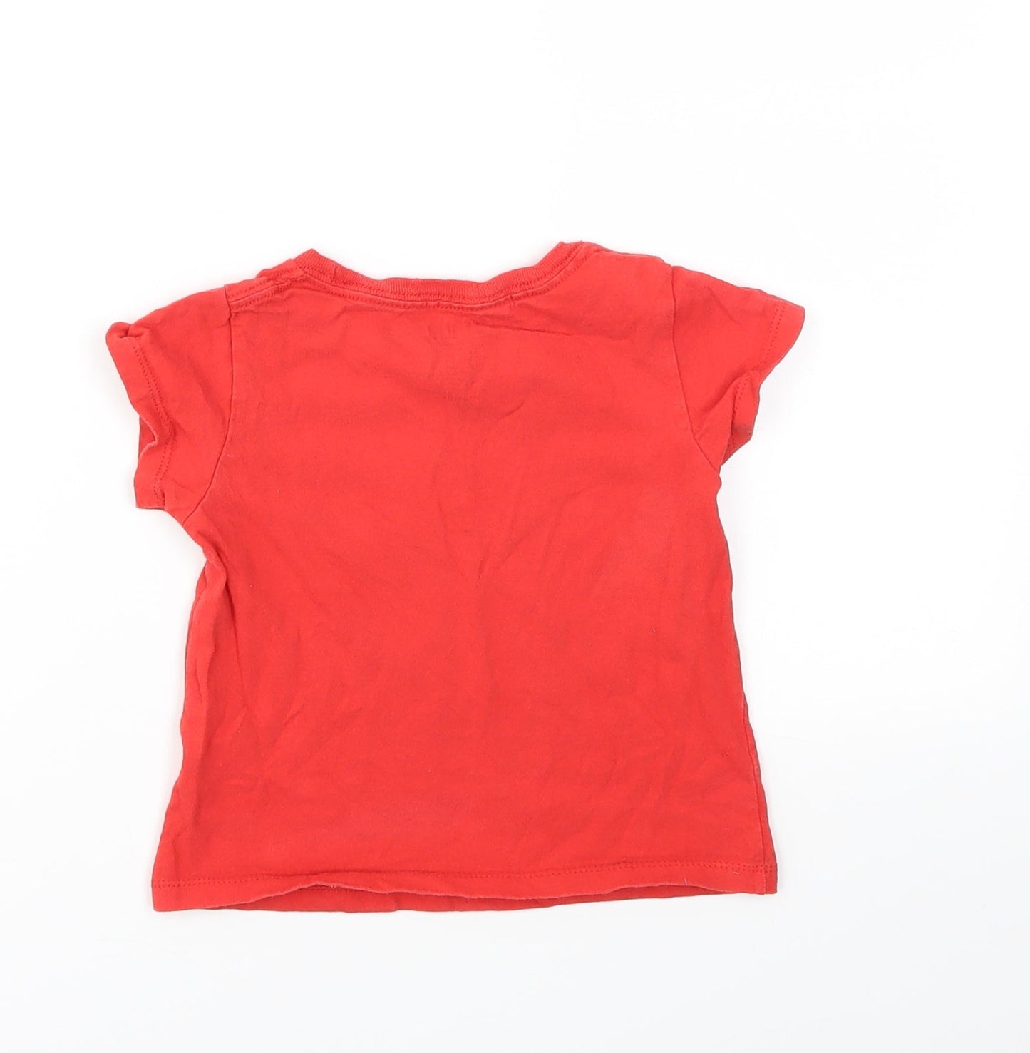 M&M Girls Red   Basic T-Shirt Size 4 Years