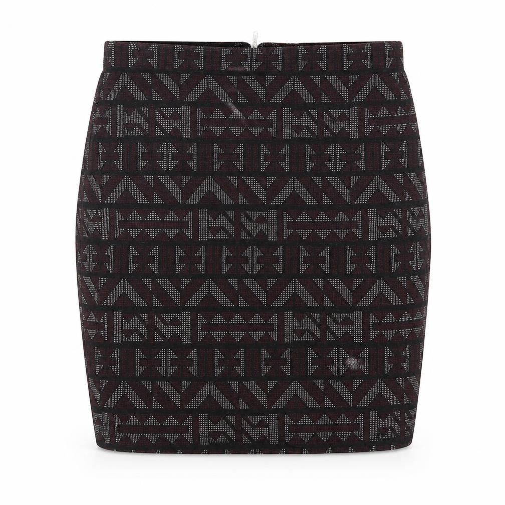 New Look Womens Multicoloured Argyle/Diamond  A-Line Skirt Size 10  - stretch waistband