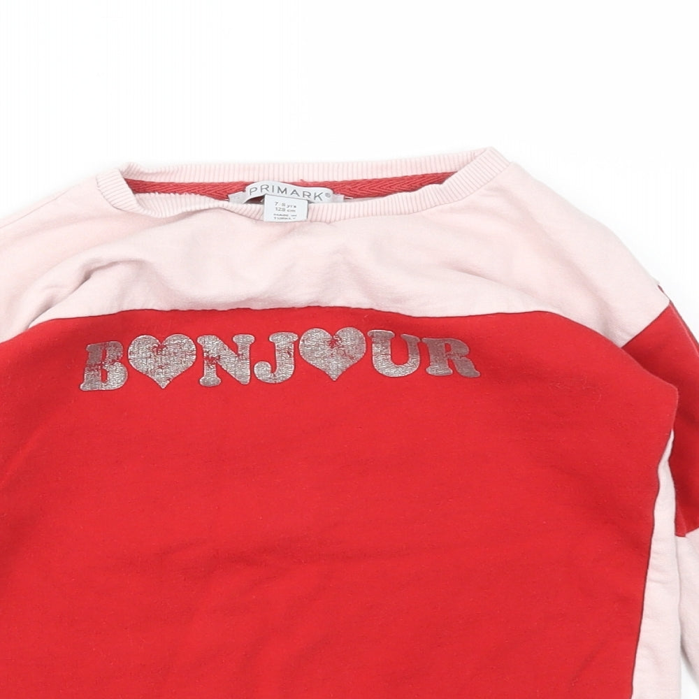 Primark Girls Multicoloured   Pullover Jumper Size 7-8 Years