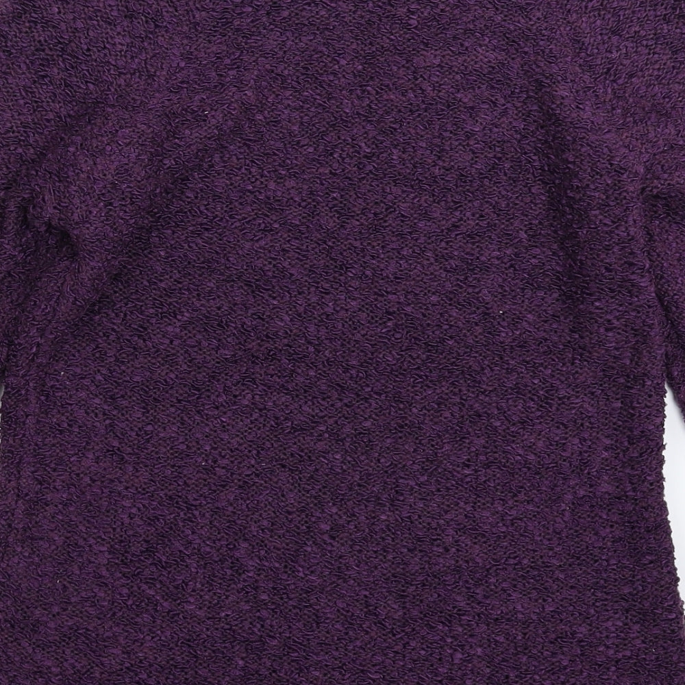 F&F Womens Purple  Knit Pullover Jumper Size 12