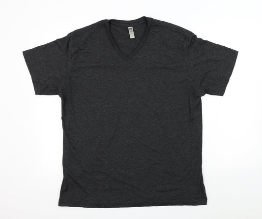 MTL Mens Grey Colourblock   T-Shirt Size XL