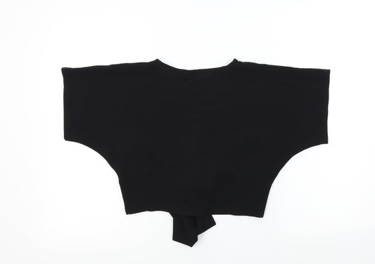PRETTYLITTLETHING Womens Black   Basic Blouse Size 6