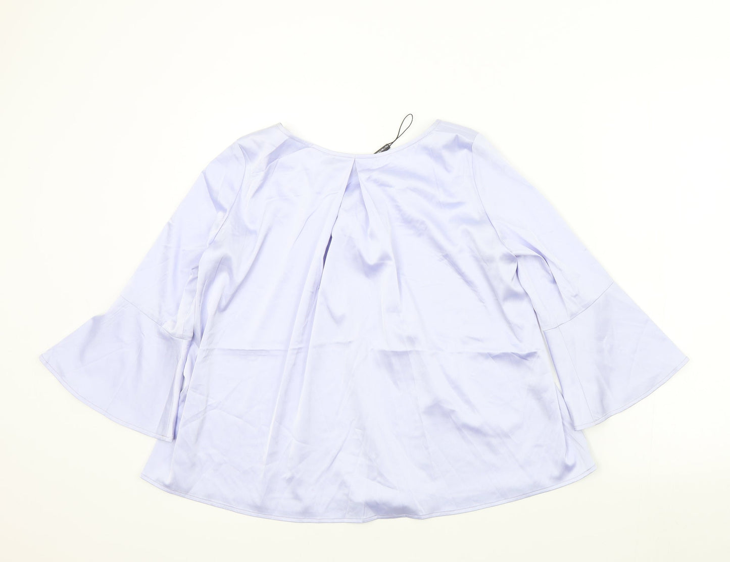 Misstruth Womens Purple Colourblock  Basic Blouse Size 8